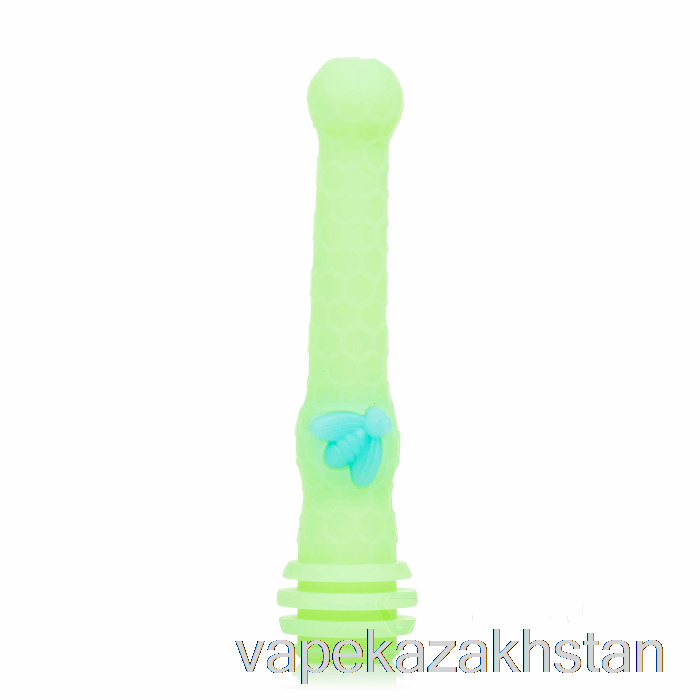 Vape Kazakhstan Stratus Honey Dipper Silicone Dab Straw UV Slime (UV Blue Bee / UV Green)